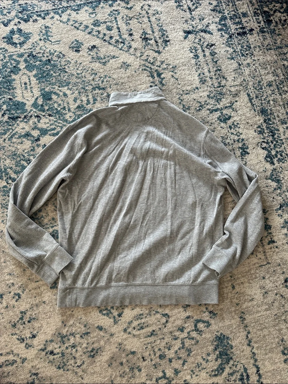 Polo Ralph Lauren Luxury Jersey Quarter-Zip Pullover Andover Heather grey
